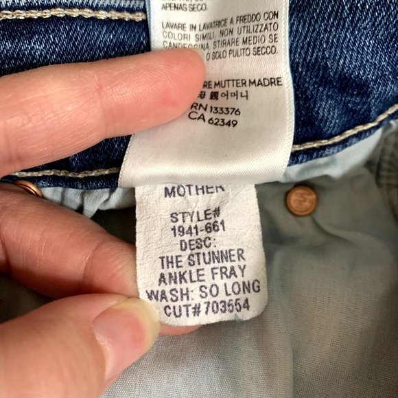 MOTHER The Stunner Ankle Fray in So Long - Picture 8 of 14